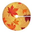 thumbnail image 3 of Autumn Maple Leaves Christmas Tree Skirt Stand Mat Waterproof Floor Protection Mat for Holiday Decoration, 3 of 6