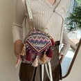 thumbnail image 5 of Yvsxxv Woven Bohemian Backpack, Ethnic Style Rucksack, 5 of 7