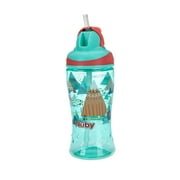 Nuby Thirsty Kids Flip-It Straw Boost Cup, 12oz, Mountain
