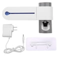 thumbnail image 2 of Dispensador de soporte para cepillo de dientes, cepillo de dientes de limpieza con luz UV, limpiador de cepillo de dientes, dispensador automático de pasta de dientes de alta capacidad, 2 of 8