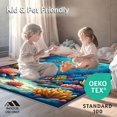 thumbnail image 4 of ODIKA 4'x6' Machine Washable Non-Slip Area Rug, Abstract Undersea World Optical Illusion High Traffic Rug, Blue, 68565, 4 of 5