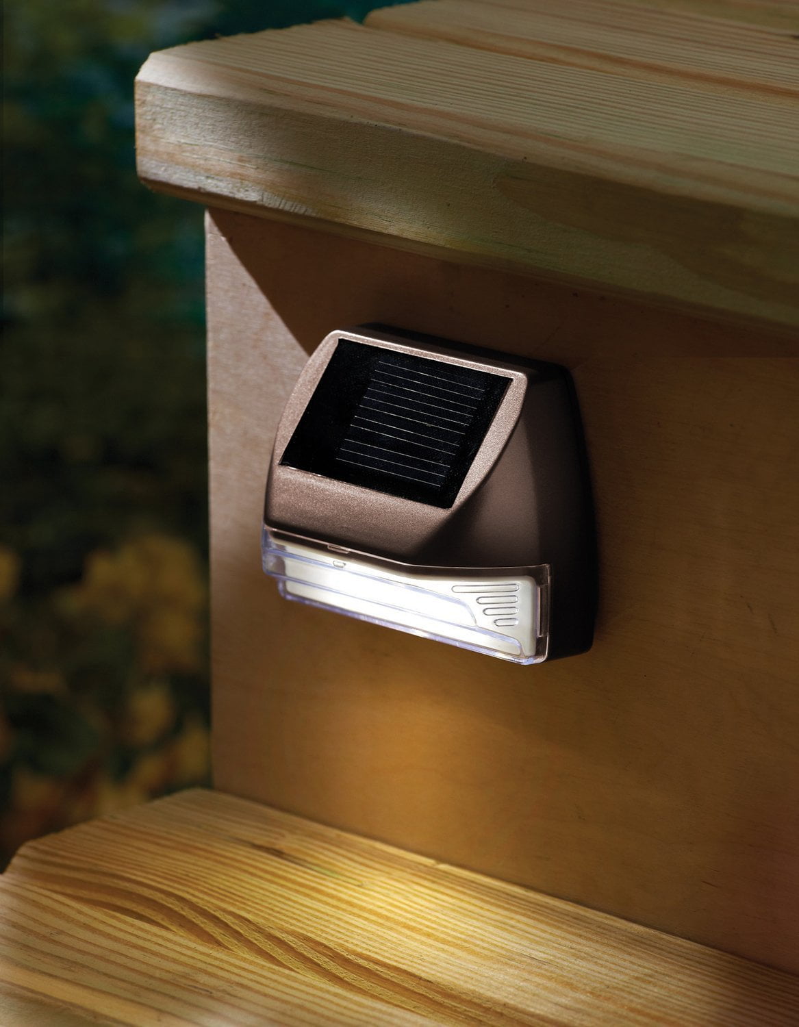 Moonrays Solar Mini Deck Step Light 2pc Com