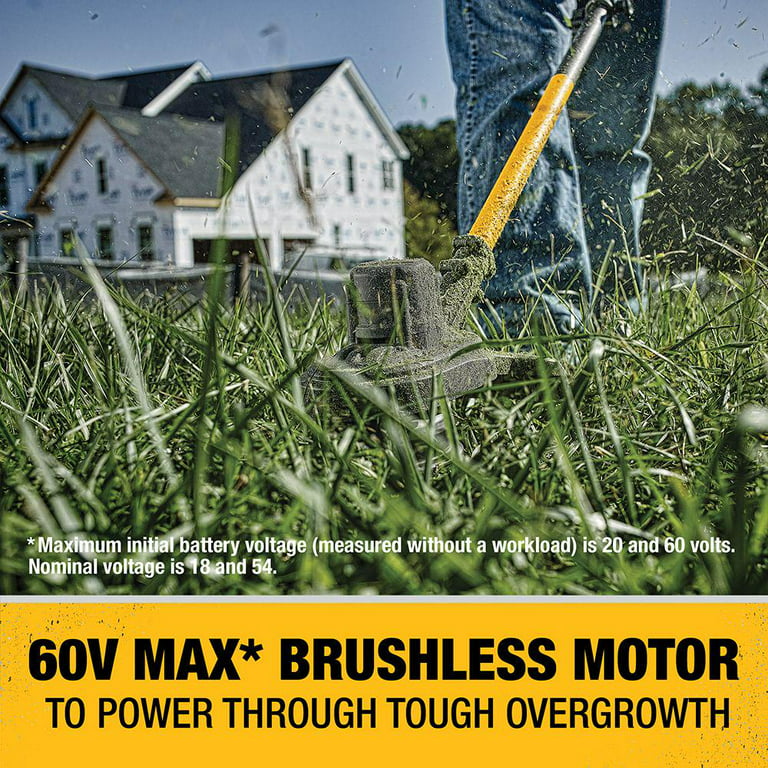 60V MAX Cordless String Grass Trimmer Kit, Brushless Motor