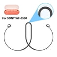 thumbnail image 2 of Correa de silicona antipérdida para auriculares para cable de cuello WF-C500 negro, 2 of 6