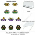 thumbnail image 6 of Big Dot of Happiness Colorful Mardi Gras Mask - Lawn Decorations - Outdoor Masquerade Party Yard Decorations - 10 Piece, 6 of 8