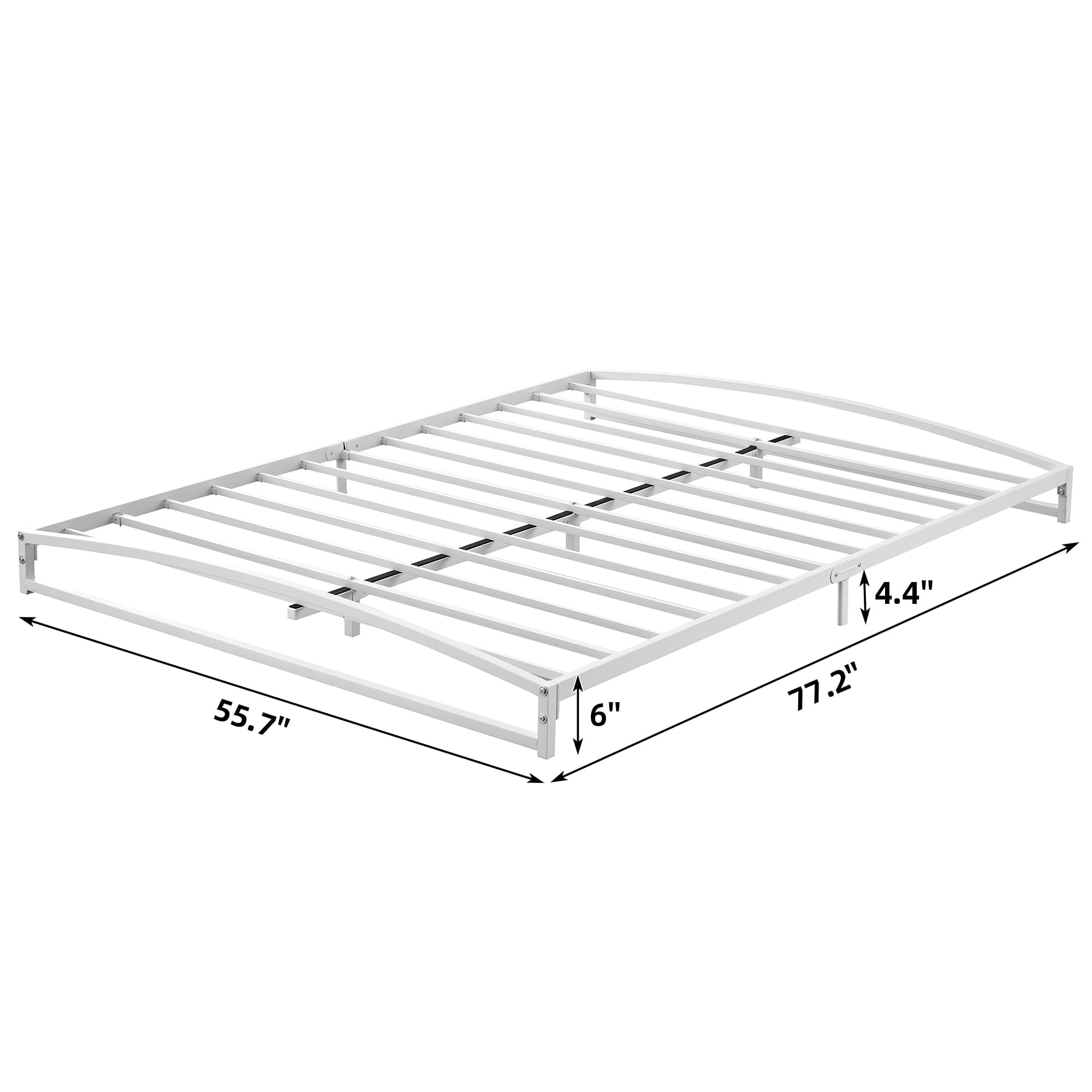 Ataucjin Low Bed Frame Full Size Heavy Duty Metal Twin Bed Frame Queen Size Platform Bed Frame King Bed Frame Mattress Foundation With Steel Slat Support No Box Spring Needed