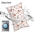 thumbnail image 6 of Goofa Milk Tea Print Plush Throw Pillow Case, Soft Velvet with Hidden Zipper, Decorative Cushion Cover for Sofa, Bed, Car, and Home Décor-14"x20", 6 of 6
