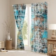 thumbnail image 3 of Homewish Blue Watercolor Art Blackout Curtains Set of 2 (52x84 Each), Chic Graffiti Abstract Window Curtains, Modern Fashion Style Curtains and Drapes, Black Out Curtains Bedroom Decor, 3 of 6