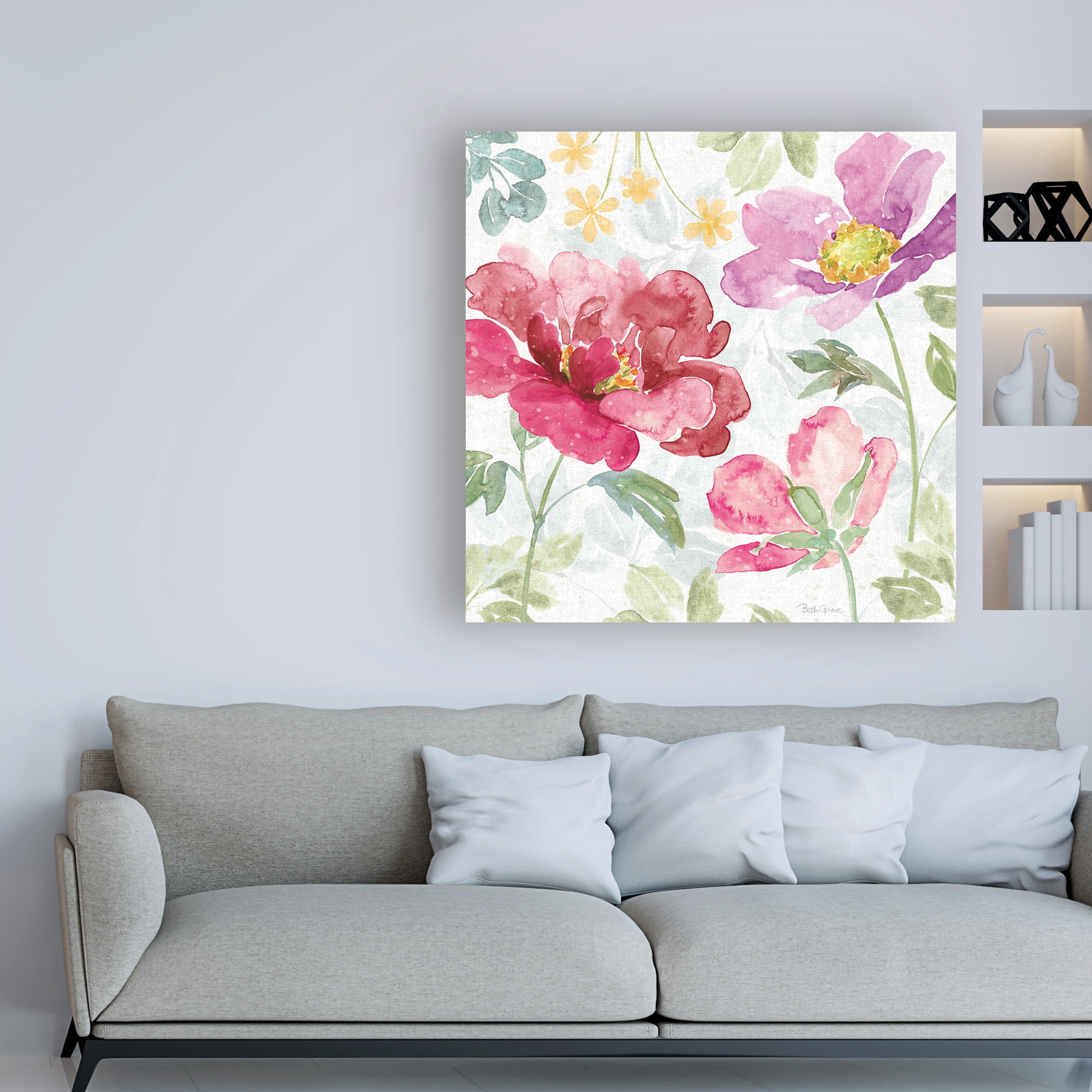 Trademark Fine Art 'Springtime Bloom II' Canvas Art by Beth Grove