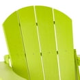thumbnail image 5 of Westintrends Outdoor Folding HDPE Adirondack Chair, Patio Seat, Weather Resistant, Lime, 5 of 16
