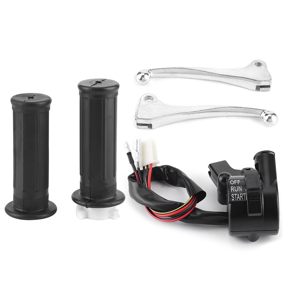 Leviers De Frein Chromés Pour Yamaha PW50 - Longueur 120 Mm - Argent - Paire Avant/arrière - 4