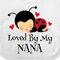 thumbnail image 4 of Inktastic Loved by My Nana Grandchild Boys or Girls Baby Bib, 4 of 4
