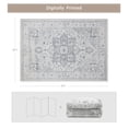 thumbnail image 2 of Alfombra Area Rug, lavable, 150 x 210 cm, lana sintética, color gris vintage, 2 of 9