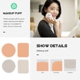 thumbnail image 4 of MasteelfCA 20Pcs Makeup Sponge Facial Powder Puff Cosmetics Blusher Applicators Sponges for Foundation (Random Style), 4 of 8