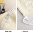 thumbnail image 5 of Sleep Zone Seersucker Ruffled Duvet Cover Set Twin/Twin XL, Soft Breathable Bedding Set, Wrinkle Resistant, Modern Textured, All Season Use (Beige, Twin/Twin XL), 5 of 13