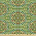 thumbnail image 2 of Ambesonne Geometric Fabric by the Yard Upholstery, Vintage Interwoven Shapes, 5 Yards, Multicolor, 2 of 5