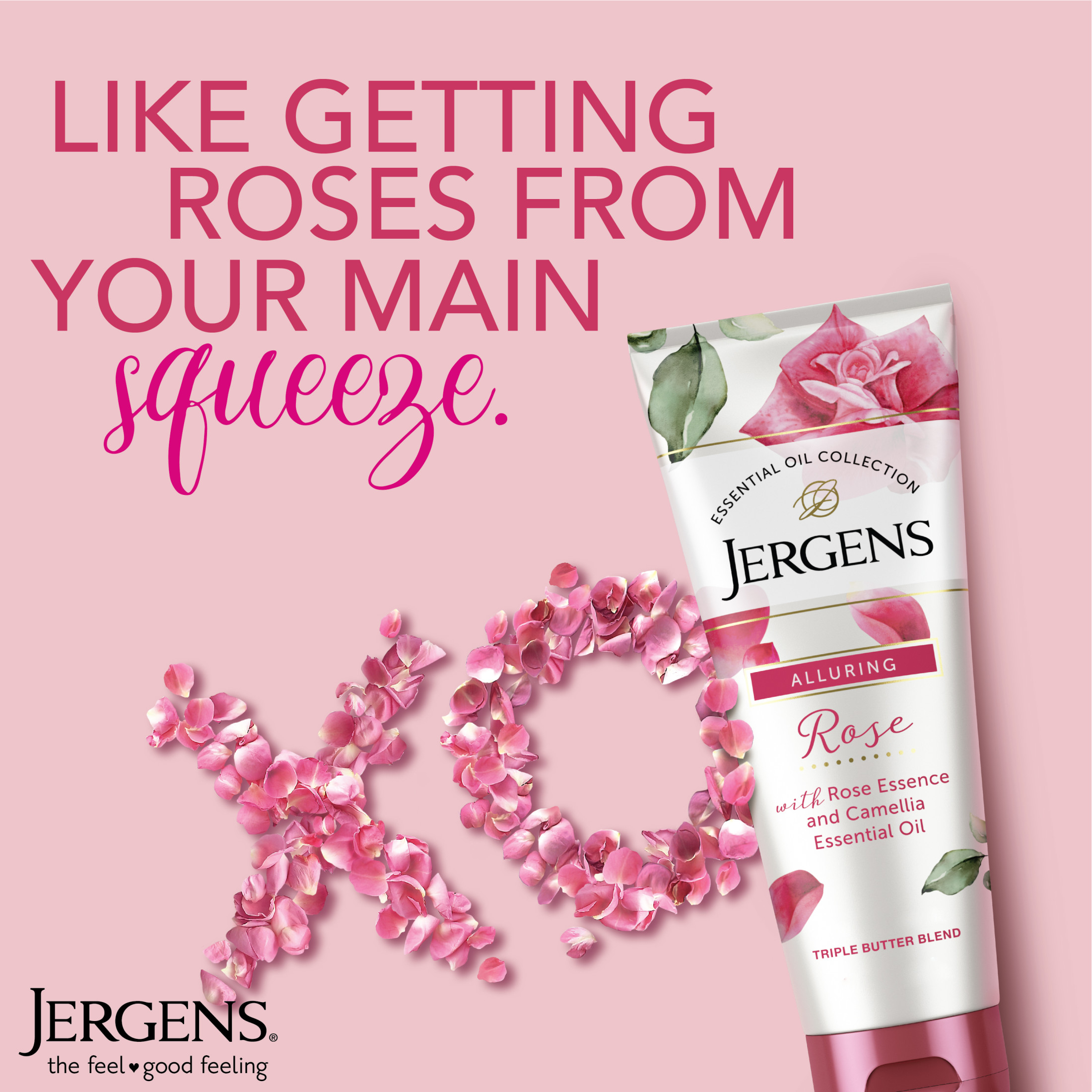 Jergens Hand and Body Lotion, Rose Body Butter Lotion, with Camellia Essential Oil, 7 Oz - image 3 of 10