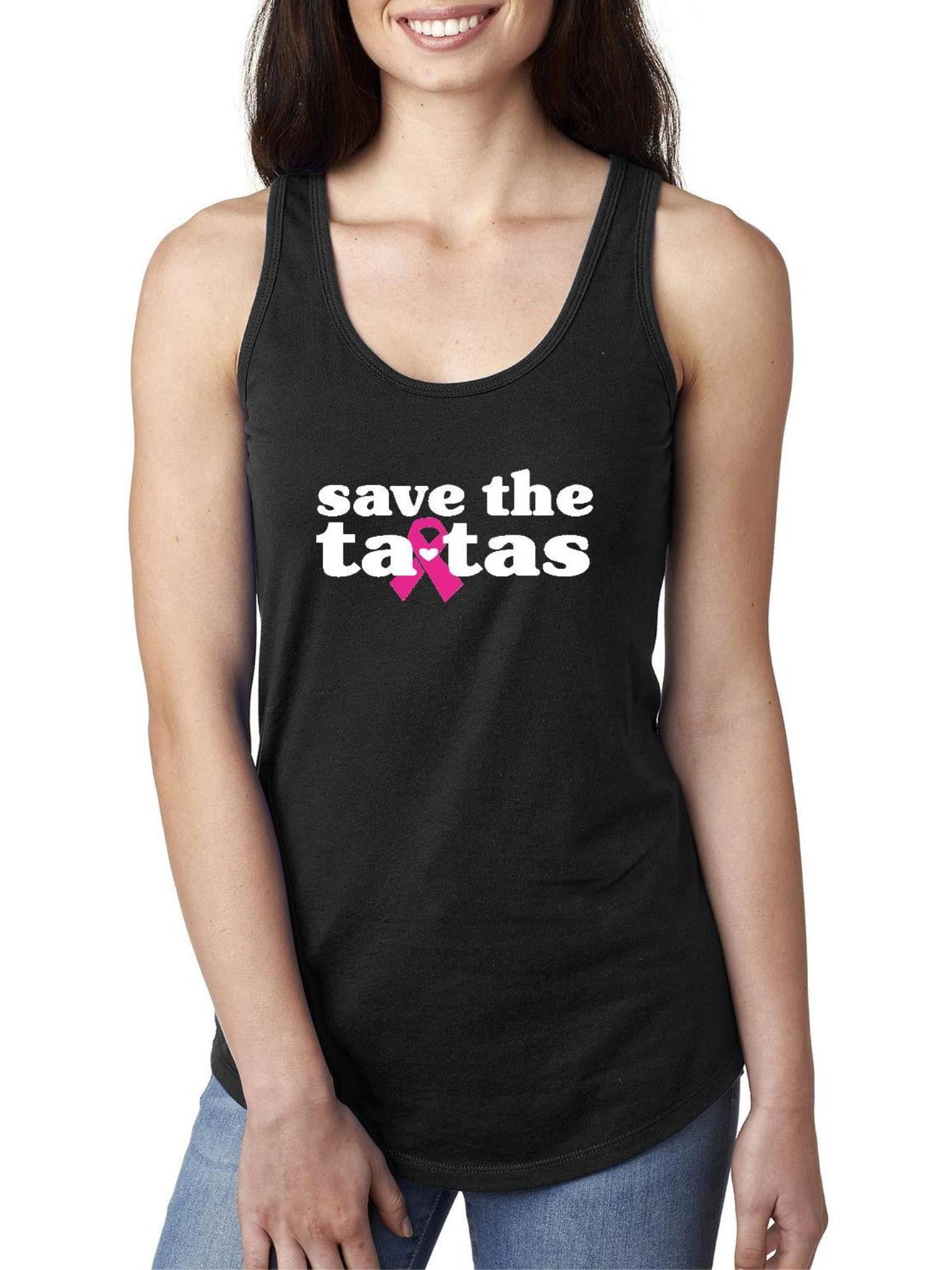 Iwpf Womens Save The Tatas Cancer Awareness Racerback Tank Top