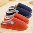 thumbnail image 2 of Women's Thick Bottom Home Slippers, Household Plush Slippers, Anti-slip Thermal Slippers, 2 of 5