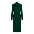 thumbnail image 5 of Free Assembly Women’s Cozy Yarn Turtleneck Midi Sweater Dress, Sizes XS-XXXL, 5 of 5