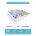thumbnail image 5 of Spring Floral Twin Size Down Alternative Comforter, Lightweight Comforter Quilt Bedding Set with Pillow Shams Summer Botanical Hummingbird All Seasons Bed Comforter Duvet Insert 68"x86", 5 of 7