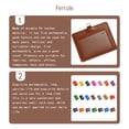 thumbnail image 2 of Inteprter 10 piezas de portatarjetas de identificación, suministros de oficina de negocios, funda protectora informal de colores, funda para tarjetas de Carpetas de archivos Horizontal/Lazo, 2 of 6