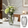thumbnail image 2 of Leodye 1PCS Non Fragile Plastic Decorative Flower Vase Lightweight Desktop Ornament for Home Bedroom Living Room Wedding Party Floral Display -8.66 * 5.12 * 5.12in, 2 of 6