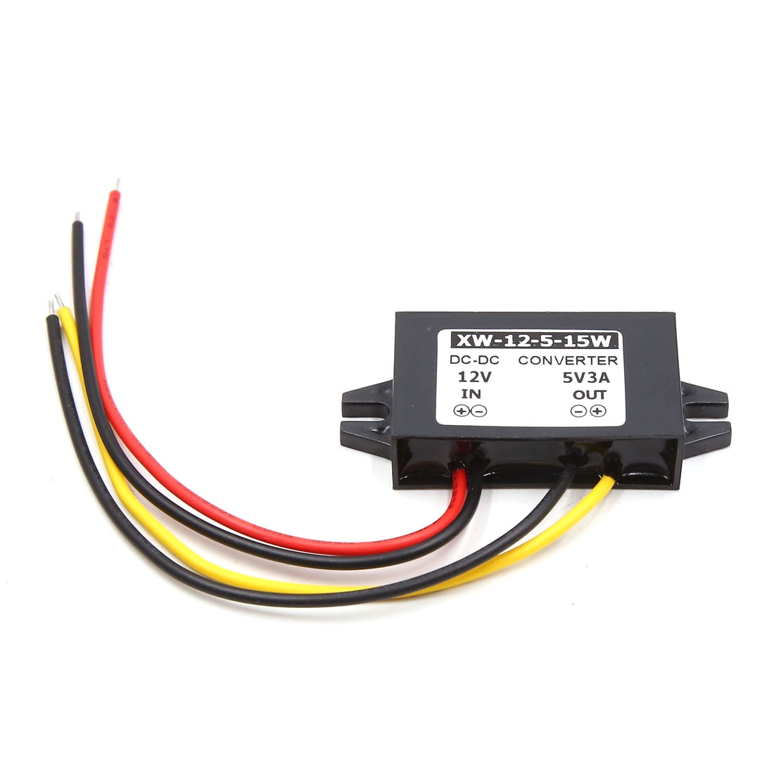DC 12V to 5V 3A 15W Car Step Down Reducer Power Supply Transformer