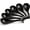 Black, variant on Soup Spoons Set of 6, 6.5 Inch Vintage Ceramic Chinese Deep Soup Spoons, Korean Style Asian Tablespoons with Deep Hook Design for Ramen, Rice & Noodles
