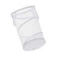 thumbnail image 3 of WinWay Collapsible Mesh Spiral Large Capacity Storage Laundry Hamper Clothes Basket,White, 3 of 8