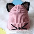 thumbnail image 2 of AWZXDE Cute Kids Winter Hat Animal Themed Knitted For Toddlers And Children Soft Yarn Hat With Cat Ears Design Pink, 2 of 4