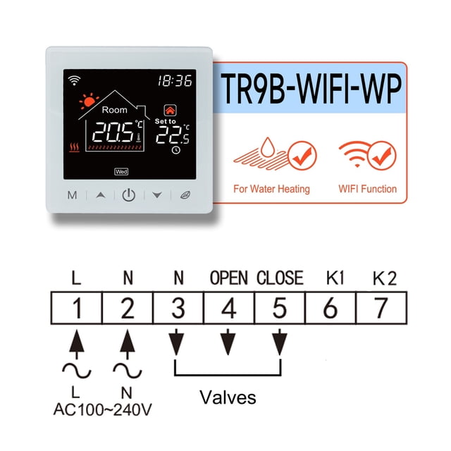 Wifi Thermostat For Gas Boiler Floor Heating Tuya Smart Room Temperature Regulator Wireless APP Voice Control ,Easy to Install