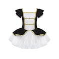 thumbnail image 2 of iiniim Girls Circus Ringmaster Square Neck Short Sleeves Tutu Dress Cosplay Dress Black 16, 2 of 7