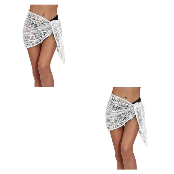 Sonducket Vestidos de playa Gancho de ganchillo Cubierta de de encaje Secado rápido Cómodo de usar Buena elasticidad corta Rojo S Type8 NO8 Sonducket CBP390743