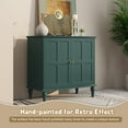 thumbnail image 5 of ARTPOWER Green Sideboard Buffet Cabinet with Storage, Mid-Century Modern Storage Cabinet with 2 Doors and Adjustable Shelves, Accent Style Sideboard for Entryway, Dining Room, Living Room, 5 of 8