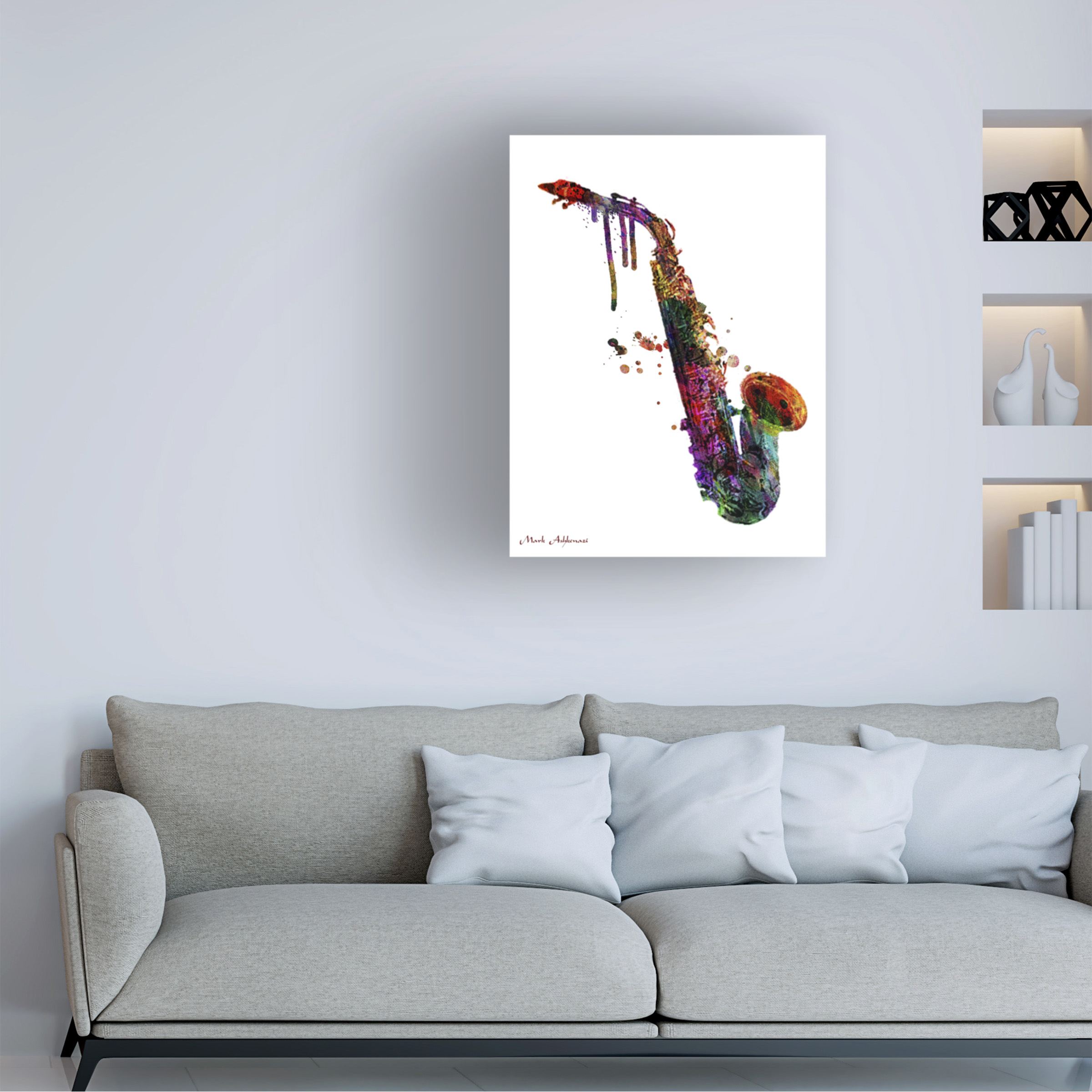Mark Ashkenazi 'Saxophone II' Canvas Art