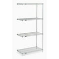 thumbnail image 4 of Nexel Poly-Z-Brite® 5 Tier Wire Shelving Add-On Unit, 42"W x 24"D x 63"H, 4 of 5