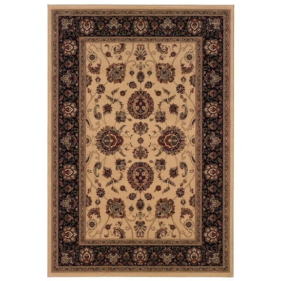Oriental Weavers Ariana Area Rug 130/7 Ivory Persian Vines 7' 10" x 11' Rectangle