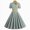 A125-Green, variant on Womens Summer Dress Ruffle Sleeve V Neck Midi Dresses Fashion Casual Fit Flowy Tiered Boho Beach Vacation Sundress,Ruffle,Tiered(Green,XXL)
