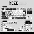 thumbnail image 4 of Reze Chainsaw Man Dye-Sublimation PBT Keycaps - Stylish, Compatible with Mad Catz MAD68/Wooting, Fits 74/135 Keys (Original & Side-Engraved 74/129), 4 of 12