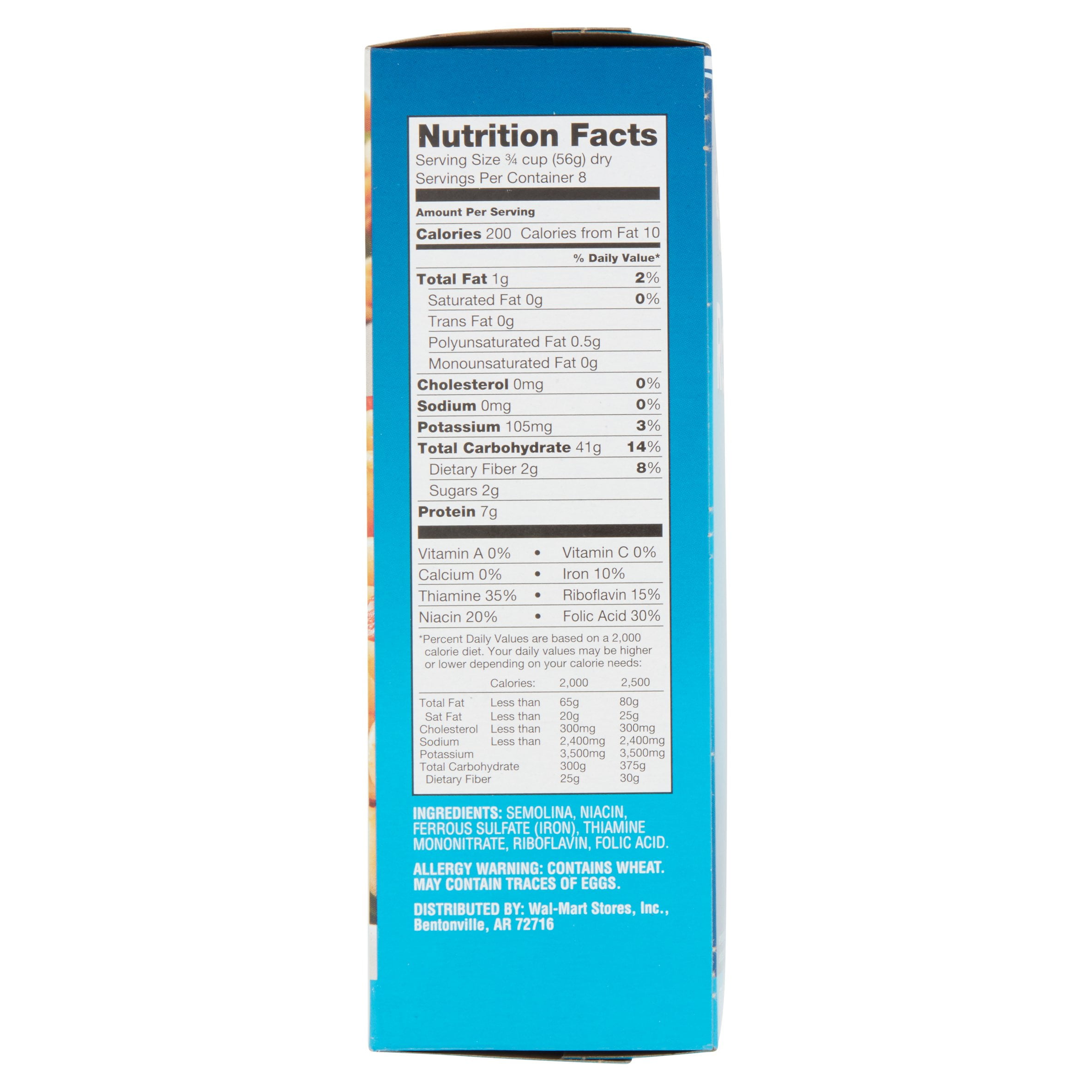 Great Value Spaghetti Noodles Nutrition Facts Nutrition Ftempo