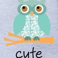 thumbnail image 2 of CafePress - Owl - Cute Infant Baby Football Bodysuit, 2 of 3