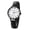 Black, variant on Large dial elastic watch: Women's Easy Reader Analog Watch Gold Silver Plated Elastic Band Wristwatch