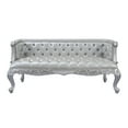 thumbnail image 4 of Acme Valkyrie Bench in Synthetic Leather, Antique Platinum Finish, 4 of 5