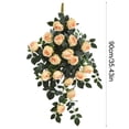 thumbnail image 3 of Artificial Flowers for Outdoors Hanging Fake Plants All-Season Artificial Flowers for Wall Decoration Suitable Garland for Home Indoor Outdoor Decor 35.43in, 3 of 6