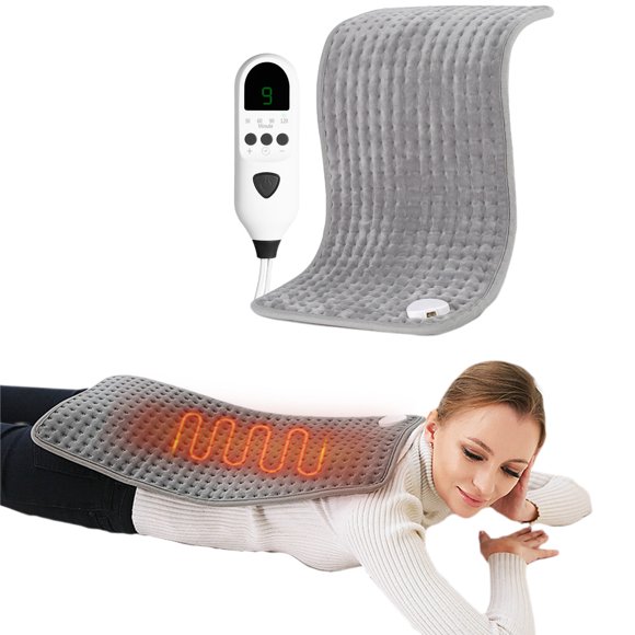 Heating Pad,Far-lnfrared Heating Pads,Soft Heat Pad with 9 Temperature Settings for Back Shoulder,Fast Heating with Graphene Heating Element,Electric Heating pad for Back/Shoulder/Neck/Knee