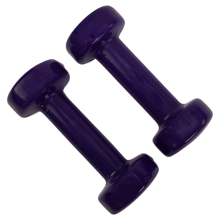 Tunturi Vinyl Dumbells 2 LB Purple Pair