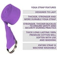 thumbnail image 3 of Yoga Strap w/Adjustable D-Ring Buckle - General Fitness, Flexibility and Physical Therapy, 3 of 5