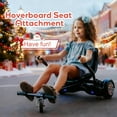 thumbnail image 3 of Hoverboard seat Attachment, Hoverboard go Kart for Adults & Kids, Accessories to Transform Hoverboard into go cart, Hover carts for self Balancing Scooter, Black (Hoverboard not included), 3 of 12