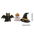 thumbnail image 2 of 3 Pack Fall Halloween Wooden Table Decorations, Spooky Ghost Letter Tiered Tray Ornaments, Vintage Rustic Table Centerpieces, Weather-Resistant Seasonal Decor for Indoor Household Spaces, 2 of 6